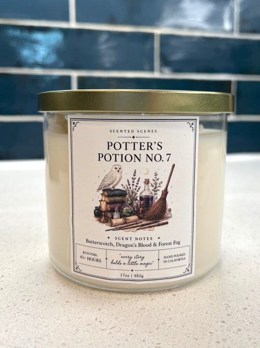 Potter's Potion No. 7 - 3 Wick Candle